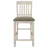 CoasterEssence 192818-S7 Sarasota - 7 Piece Drop Leaf Counter Dining Set - Rustic Cream