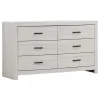 CoasterEveryday 207053 Brantford - 6-Drawer Dresser - Coastal White