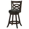 CoasterEssence 101929 Calecita - Wood Swivel Counter Stool (Set of 2) - Cappuccino