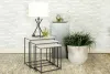 CoasterElevations 936016 Medora - 3 Piece Marble Top Nesting Table Set - White