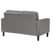 Coaster Fine Furniture 508366 Ruth - Upholstered Track Arm Loveseat - Gray