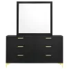 CoasterEveryday 224453M Kendall - 6-Drawer Dresser With Mirror - Black