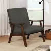 Furniture of America CM-AC5708DG Deena - Accent Chair - Dark Gray