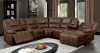 Furniture of America CM6229BR-SECT Chantelle - Power Sectional - Brown