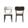 New Classic D1078-20 Rex - Open Back Dining Chair (Set of 2) - Brown And Beige