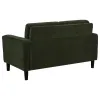 Coaster Fine Furniture 511215 Ruth - Fabric Upholstered Track Arm Loveseat - Matcha Green