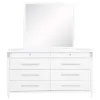 Coaster Fine Furniture 225073M Gracemont - 8-Drawer Bedroom Dresser With Mirror - White