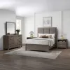 New Classic 00-B3412-35N New Classic 00-B3412-35N Harrisburg - 5/0 Queen 5 Piece Bedroom Set (Bed, Dresser, Mirror, 2 Nightstands) - Walnut