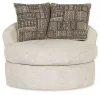Ashley Furniture 9510444 Soletren - Swivel Accent Chair - Stone