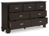 Ashley Furniture B441-31 Covetown - Dresser - Dark Brown