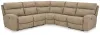 Ashley Furniture 61004S6 Next-Gen Durapella - 5-Piece Power Reclining Sectional - Sand