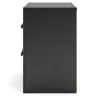 Ashley Furniture PCB1118-92 Broachmyn - Two Drawer Night Stand - Black / Gray