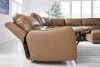Ashley Furniture PCU62606S10 Ashley Furniture PCU62606S10 DeepWakes - 6-Piece Power Reclining Sectional With 2 Armless Chairs And Storage Console - Caramel