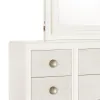 Samuel Lawrence Furniture S910-030 Melrose - Beveled Dresser Mirror with LED Lights in a White Finish - White