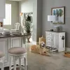 Liberty Furniture 244-PF1000 Magnolia Manor - Pet Feeder Cabinet - Antique White