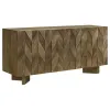 Coaster Fine Furniture 130515 Tyler - 3 Door Solid Wood Sideboard Buffet Cabinet - Mango Brown