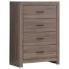 CoasterEveryday 207045 Brantford - 4-Drawer Bedroom Chest - Barrel Oak
