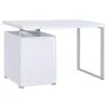 CoasterEveryday 800325 Brennan - 3-Drawer Office Computer Desk - White