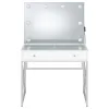 Coaster Fine Furniture 936164 Eliza - Vanity Set With Lighting & Stool - White And Chrome