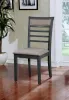 Furniture of America CM3607T-5PK Taylah - 5 Piece Dining Table Set - Weathered Gray / Beige