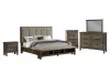 New Classic 00-594G-35C New Classic 00-594G-35C Cagney - 5/0 Queen 5 Piece Bedroom Set (Bed & Dresser & Mirror & Chest & Nightstand) - Vintage