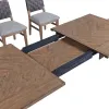 Intercon OS-TA-4292-WCT-C Oslo - Dining Table - Weathered Chestnut