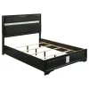 Coaster Fine Furniture 206360KE Miranda - Upholstered Eastern King Panel Bed - Black