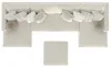 Jackson Furniture Industries 2235/75/31/76/12-16 Jackson Furniture Industries 2235/75/31/76/12-16 Ritzy - 4 Piece Modular Double Chaise Sectional And 1 Included Cocktail Ottoman - Bone