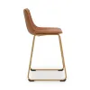 Ashley Furniture PCD373-224 Ashley Furniture PCD373-224 Ciabori - Upholstered Barstool (Set of 2) - Brown / Gold