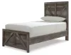 Ashley Furniture B440B16 Wynnlow - Twin Crossbuck Panel Bed - Gray