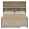 Samuel Lawrence Furniture S496-YBR-14 River Creek - Full Bed with Bookcase Headboard - River Birch Brown