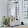 Liberty Furniture 406W-OT-2PCS Liberty Furniture 406W-OT-2PCS Modern Farmhouse - 2 Piece Hall Tree Set - White