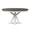 Liberty Furniture 417-DR-5PDS Allyson Park - 5 Piece Pedestal Table Set - Wirebrushed White / Charcoal