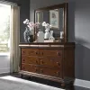 Liberty Furniture 589-BR-DM Rustic Traditions - Dresser & Mirror - Rustic Cherry