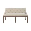 Liberty Furniture 615-C6501B Americana Farmhouse - Upholstered Shelter Dining Bench - Dusty Taupe