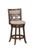 New Classic S1701-CS-CHY New Classic S1701-CS-CHY Gia - Swivel Counter Stool - Cherry / Brown