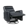 New Classic U2518-14-BLK Takami - Swivel Recliner - Black