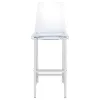CoasterEssence 100295 Juelia - Bar Stools (Set of 2) - Chrome And Clear Acrylic