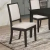 CoasterEveryday 101562 Louise - Upholstered Wood Dining Side Chairs (Set of 2) - Black