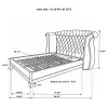CoasterEveryday 300843Q Barzini - Upholstered Queen Wingback Bed - White