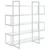 CoasterElevations 801304 Elmer - 5-Shelf Bookshelf - Clear And Chrome