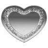 CoasterEssence 961535 Aiko - Heart Shaped LED Light Wall Mirror - Silver