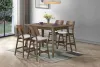 New Classic 45-1651-C4CT Oscar - Counter Table & 4 Chairs - Walnut