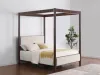 Coaster Fine Furniture 360331KE Zimmerlee - Metal Eastern King Canopy Bed - Rust Brown