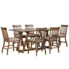 New Classic 45-D4115-D6C New Classic 45-D4115-D6C Putnam - Counter Table With 6 Chairs - Brown