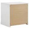 Coaster Fine Furniture 223091NVYQ-S4 Ines - 4 Piece Queen Bedroom Set - Navy And White High Gloss