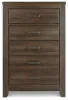Ashley Furniture B251-46 Juararo - Five Drawer Chest - Dark Brown