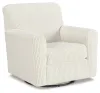 Ashley Furniture A3000365 Herstow - Swivel Glider Accent Chair - Ivory