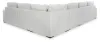 Ashley Furniture 25903/46/66/67/77/15 Stupendous - 5 Pc. - 4-Piece Sectional, Oversized Chaise - Alloy