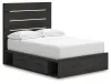 Ashley Furniture PCB2108B16 Ashley Furniture PCB2108B16 Hollivern - Full Panel Bed With Storage - Dark Gray
